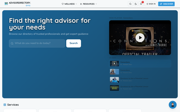 Advisor Directory — Connecting you with trusted advisors nationwide