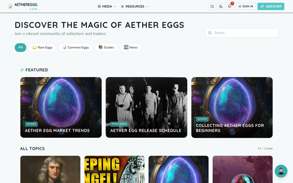 Aether Eggs - Virtual Collectibles — Rare and exotic virtual collectibles