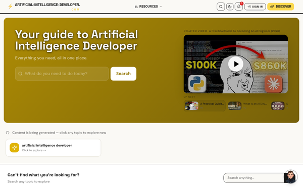 Artificial Intelligence Developer — Your guide to Artificial Intelligence Developer