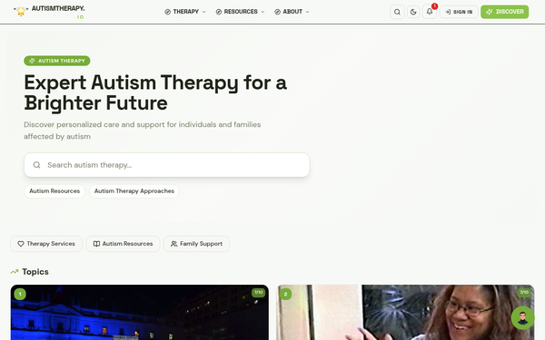 Autism Therapy — Warm, empathetic, and knowledgeable