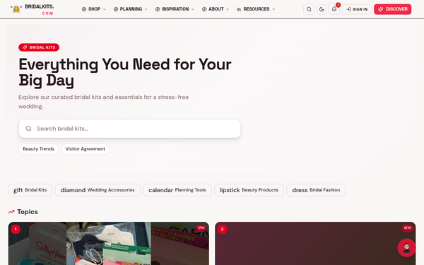 Bridal Kits — Warm, Caring, and Approachable