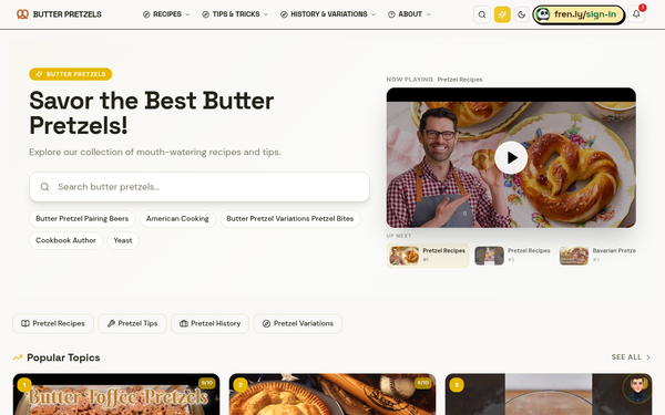 Pretzel Recipes Guides | Butter Pretzels