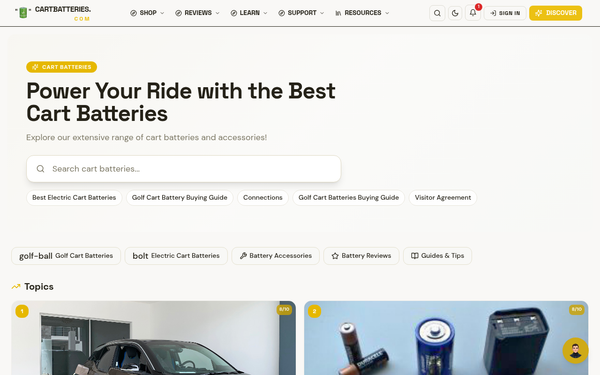 Cart Batteries — A trusted companion in your cart adventures, vibrant and engaging.