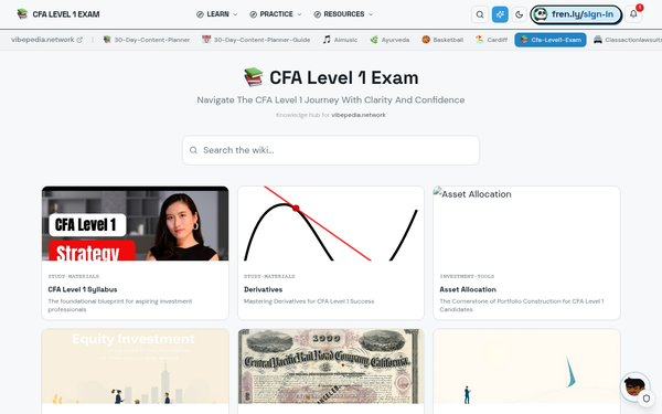 Cfa Level1 Exam