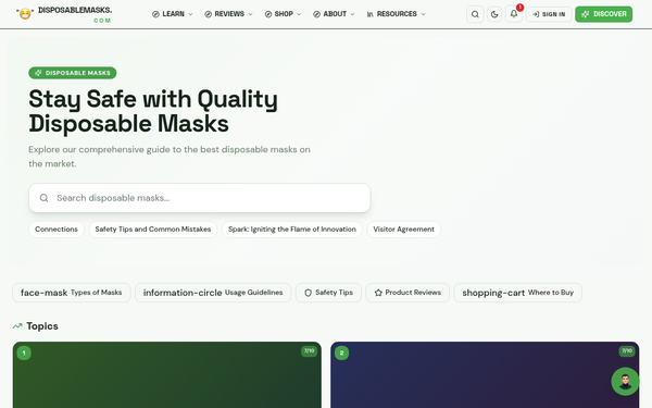 Disposable Masks — Breathe Easy with Quality Disposable Masks