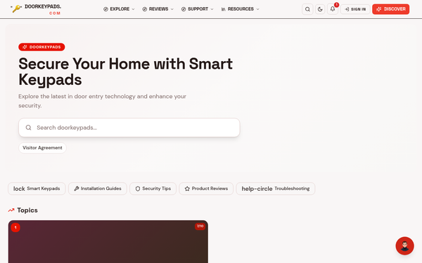 DoorKeyPads — Unleash Smart Security at Your Doorstep
