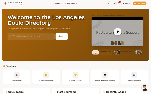 Doula Directory LA — Los Angeles' Premier Doula Resource
