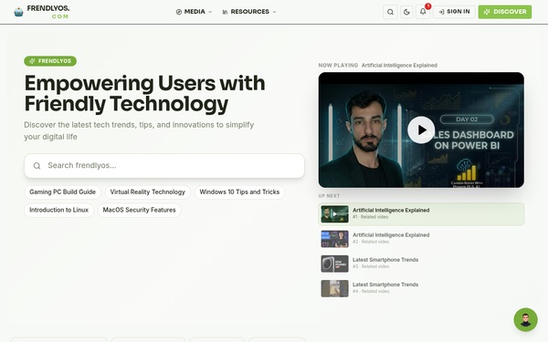 FrendlyOS — Simplifying Tech for a Friendlier World