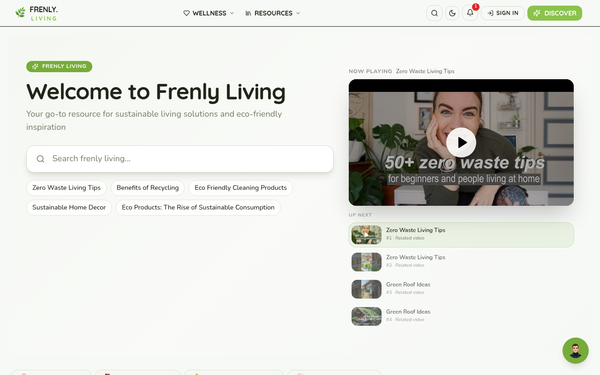 Frenly Living — Sustainable Home Solutions for a Greener Tomorrow