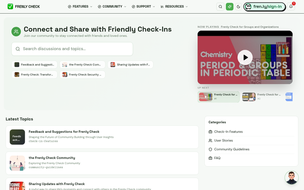 Frenly Check For Groups vs Organizations | Frenly Check