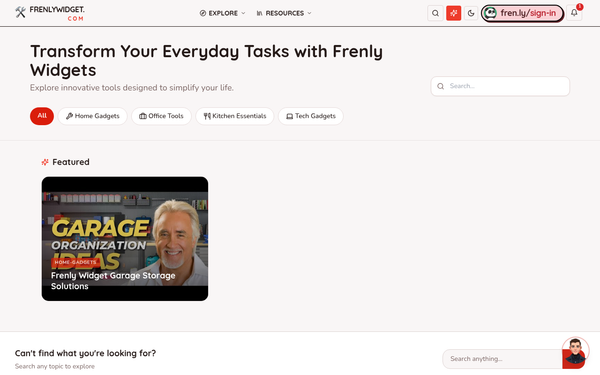 Frenly Widget — Innovative solutions to brighten your everyday tasks