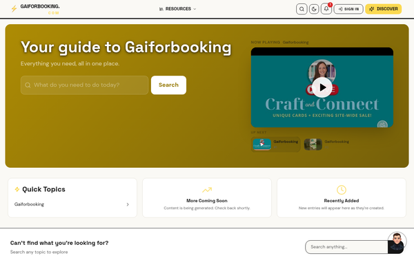Gaiforbooking — Your guide to Gaiforbooking