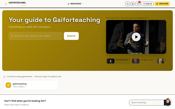 Gaiforteaching — Your guide to Gaiforteaching