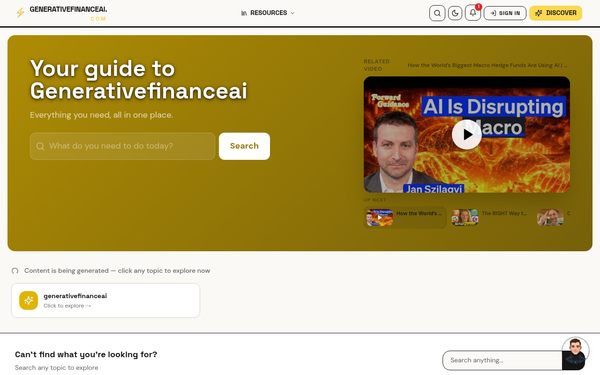Generativefinanceai — Your guide to Generativefinanceai