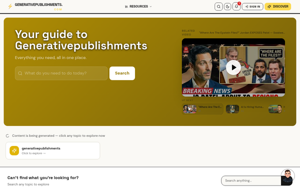 Generativepublishments — Your guide to Generativepublishments