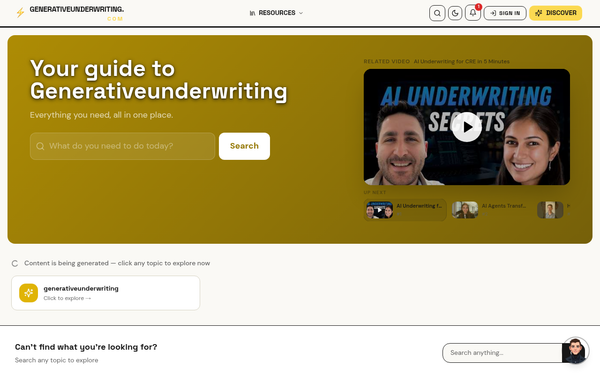 Generativeunderwriting — Your guide to Generativeunderwriting