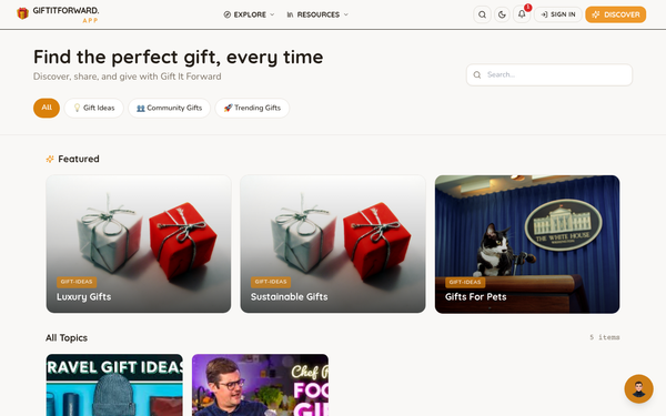 Gift It Forward — Share the joy of giving with others