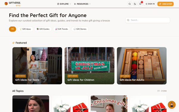 Giftverse — Explore the Art of Gift Giving