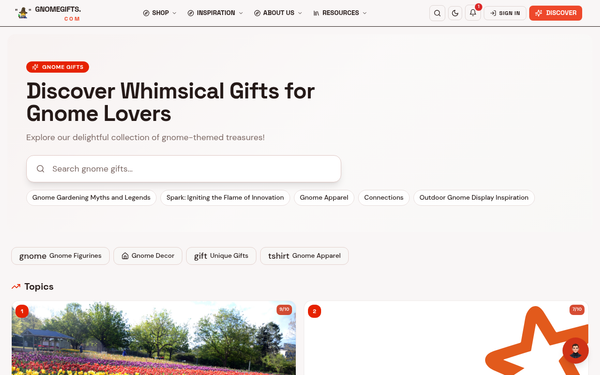 Gnome Gifts — Quirky, imaginative, and nurturing.