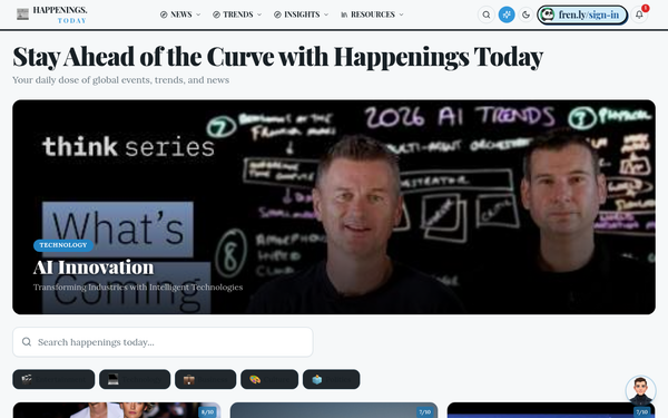 Happenings Today | Your Guide to Happenings Today