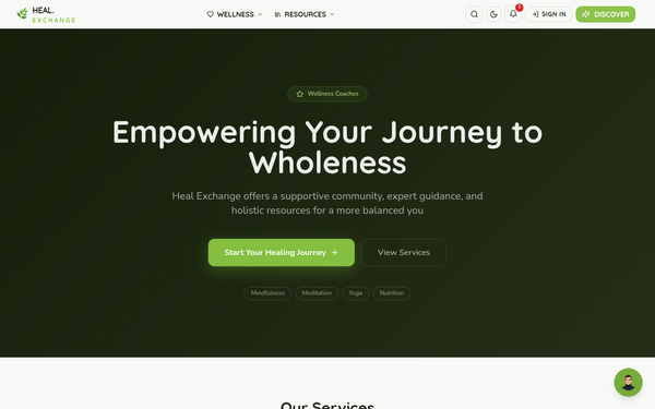 Heal Exchange — Transforming Lives Through Holistic Healing