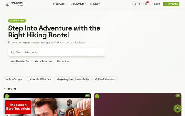 Hike Boots — Hike Boots is a community-driven platform dedicated to hiking enthusiasts