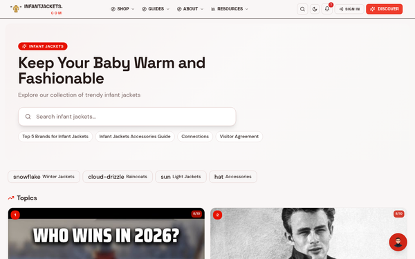 Infant Jackets — A warm-hearted companion for modern parents, blending style and practicality.