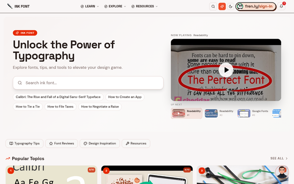 InkFont | Your Guide to InkFont