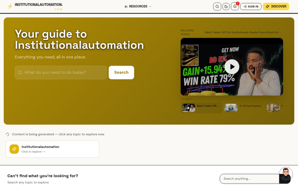 Institutional Automation | Your Guide to Institutional Automation
