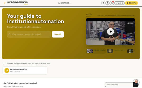 All Entries — Institutionautomation