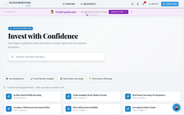 Investor Mentor — Empowering Investors with Expert Guidance