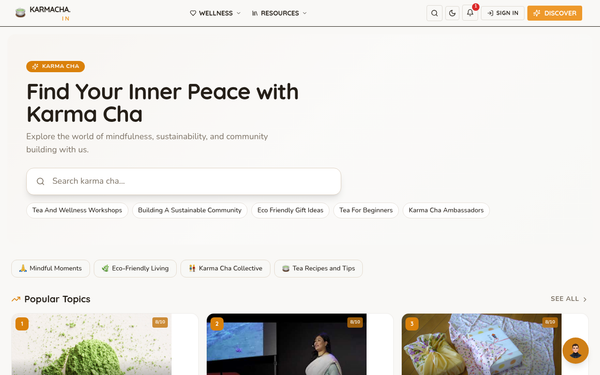 Karma Cha - Mindful Living and Sustainability — Sip, Savor, and Spread Good Karma