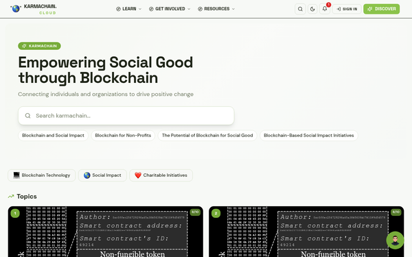 KarmaChain — Empowering Social Good through Blockchain