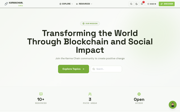 Karma Chain — Empowering Positive Change Through Blockchain