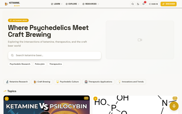 Ketamine Beer — Innovative, Engaging, Spiritually Curious