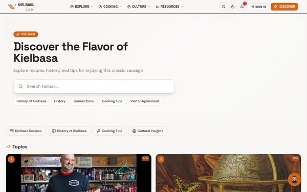 Kielbasi — A vibrant, flavorful hub for kielbasa enthusiasts.