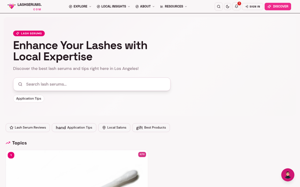 Lash Serums in Los Angeles — A vibrant community hub for lash serum lovers.