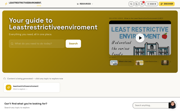 Leastrestrictiveenviroment — Your guide to Leastrestrictiveenviroment