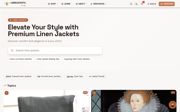 Linen Jackets — Chic, Casual, and Conscious