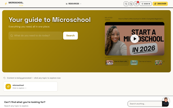 Education — Microschool