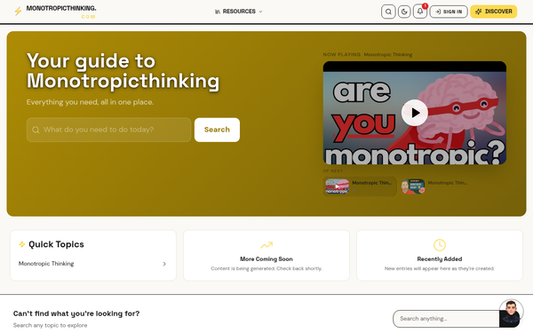 Monotropicthinking — Your guide to Monotropicthinking