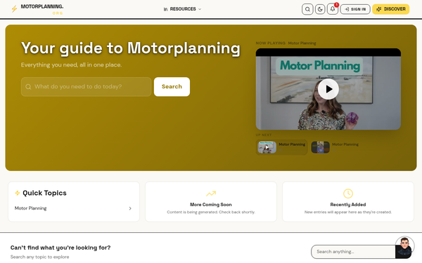 Entries: O | Motor Planning