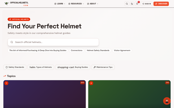 Official Helmets — A passionate advocate for helmet safety and style.