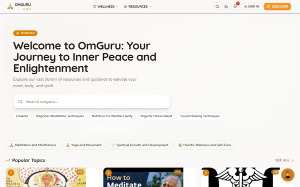 OmGuru - Holistic Wellness and Spiritual Growth — Elevate Your Mind, Body, and Spirit