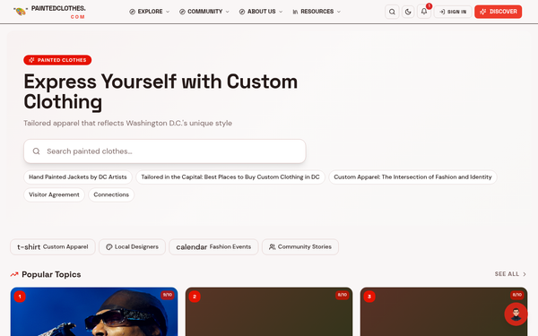 Painted Clothes — Painted Clothes is a vibrant, artistic brand that embodies the spirit of Washington D.C.