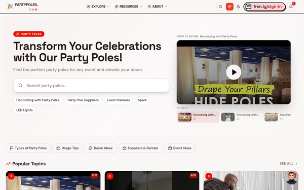 Entries: X | Party Poles