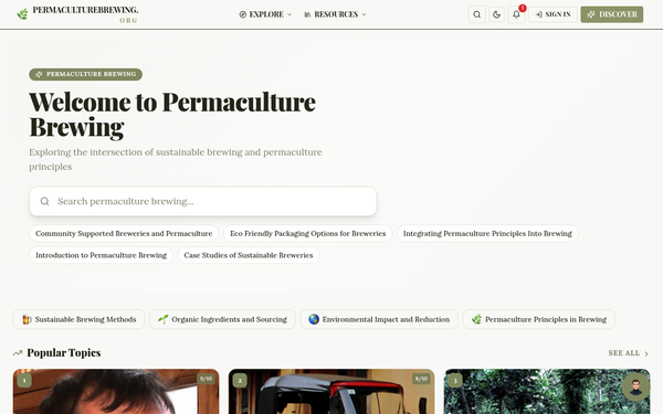 Permaculture Brewing — Crafting Sustainable Brews for a Greener Tomorrow