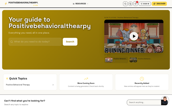 All Entries — Positivebehavioralthearpy