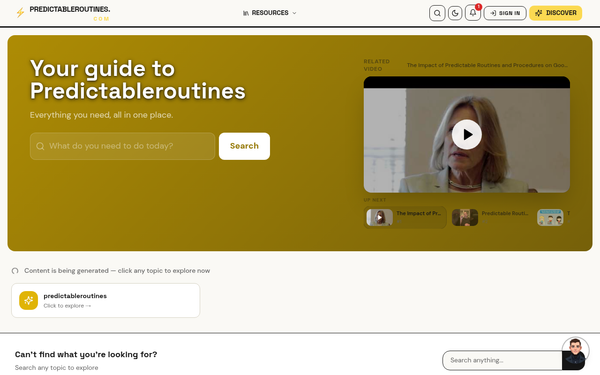 Predictableroutines — Your guide to Predictableroutines