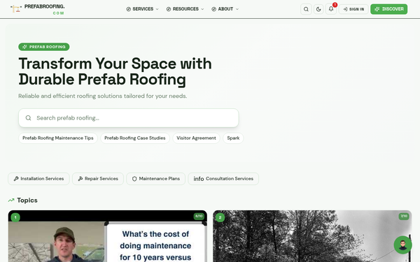 Prefab Roofing — Transforming Spaces with Durable, Efficient Roofing Solutions